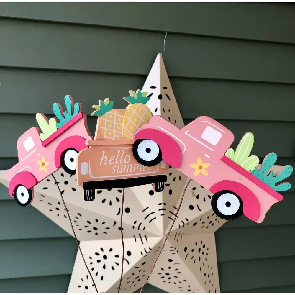 NWT 3 Country Truck Picks with Pineapples and Cacti by Ashland